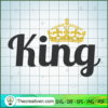 King Free SVG Cut File for Cricut & Silhouette 3 KING copy