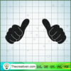 Double Hand Like Free SVG Cut File for Cricut & Silhouette 2 HAND 1 copy