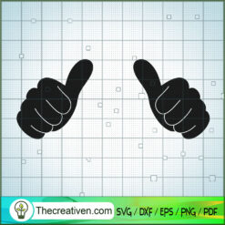 Double Hand Like Free SVG Cut File for Cricut & Silhouette