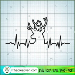 Deer Beat Free SVG Cut File for Cricut & Silhouette