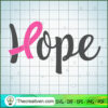 Hope Cancer Free SVG Cut File for Cricut & Silhouette