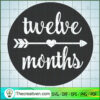 Twelve Month Free SVG Cut File for Cricut & Silhouette 2 TWELVE MONTHS copy