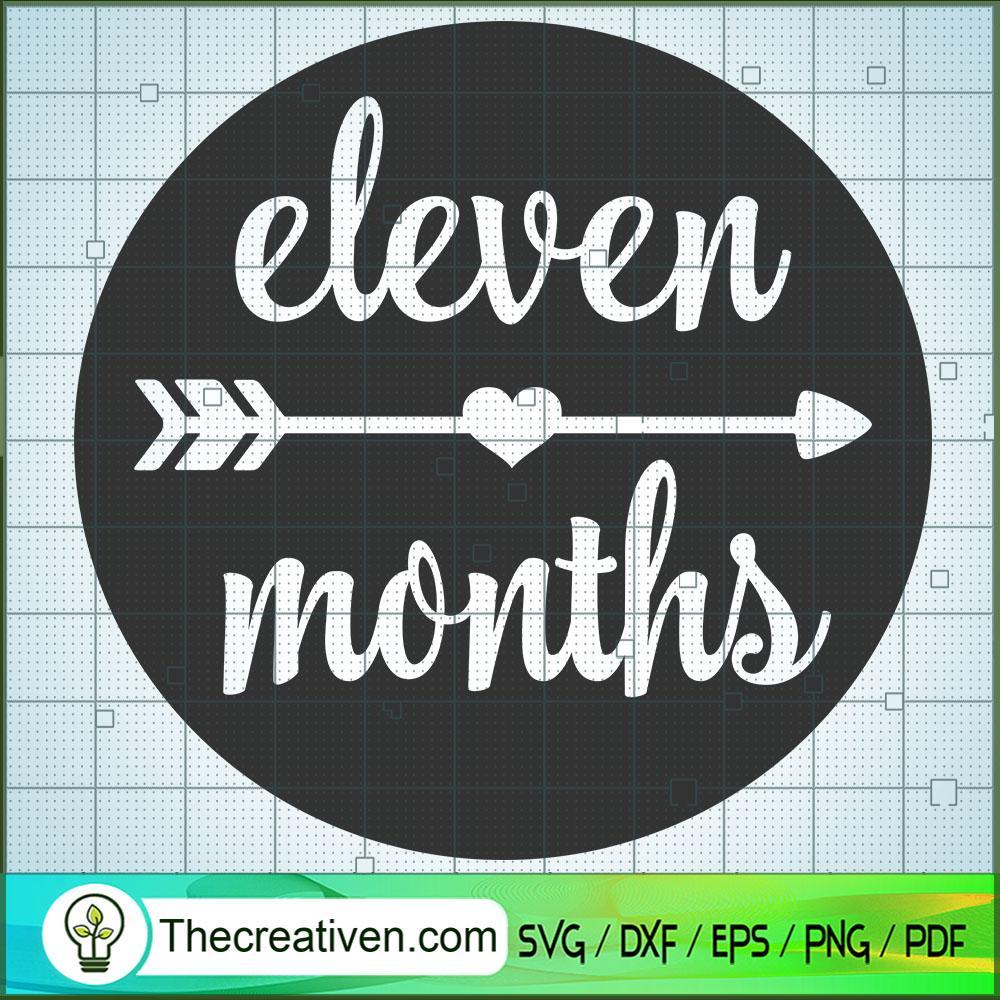 Eleven Month Free SVG Cut File for Cricut & Silhouette 1 Eleven Month Free SVG Cut File for Cricut & Silhouette
