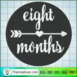 Eight Month Free SVG Cut File for Cricut & Silhouette