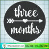 Three Month Free SVG Cut File for Cricut & Silhouette 3 THREE MONTHS copy