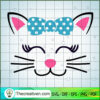 Cat Bow Head SVG Free, Cat SVG Free, Free SVG For Cricut Silhouette 2 CAT 1 copy