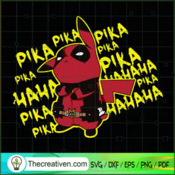 Pika Pika Pika Pikachu Dead Pool  SVG, Pokemon SVG, Pokemon Ball SVG