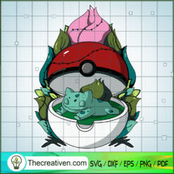 Bulbasaur Pokemon SVG, Pokemon SVG, Pokemon Ball SVG