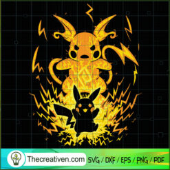 Pikachu Evolution SVG, Pokemon SVG, Pokemon Ball SVG