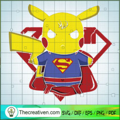 Super Pikachu SVG, Pokemon SVG, Pokemon Ball SVG