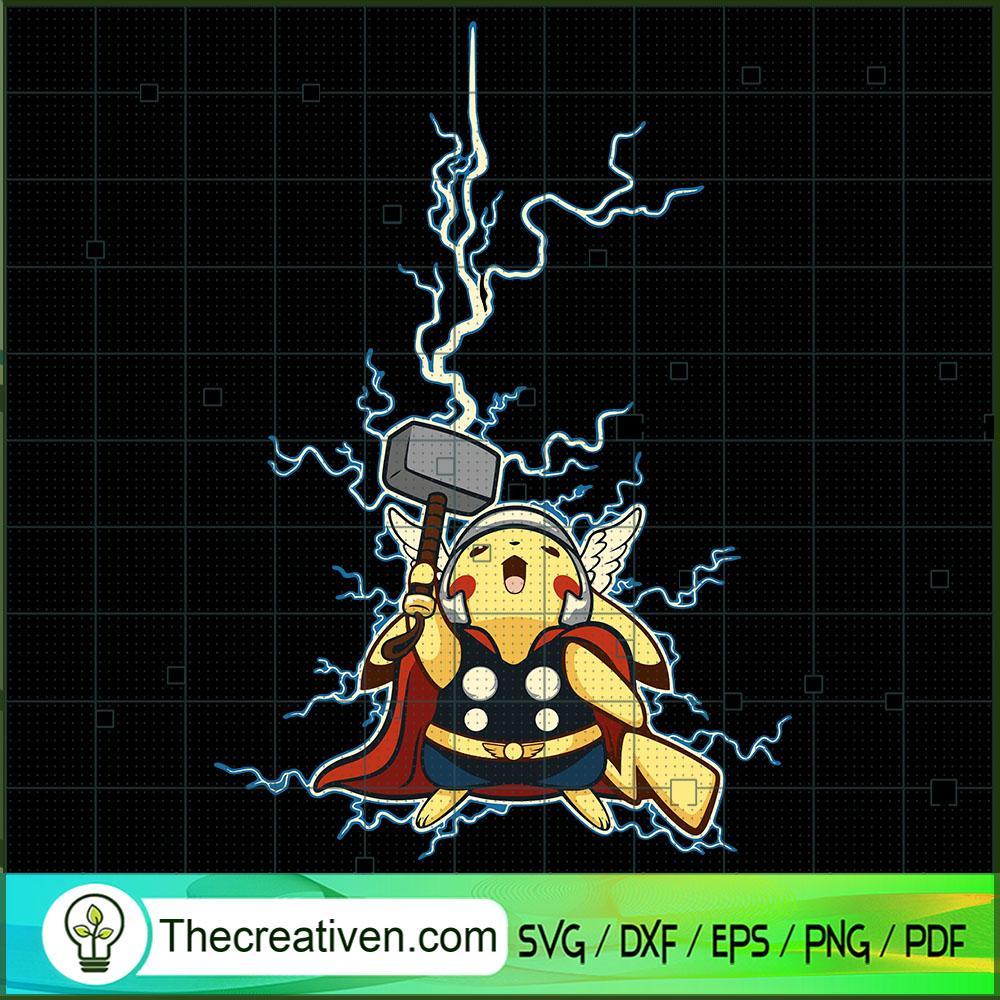 Pikachu Thor SVG Cut File for Cricut & Silhouette 1 Pikachu Thor SVG Cut File for Cricut & Silhouette