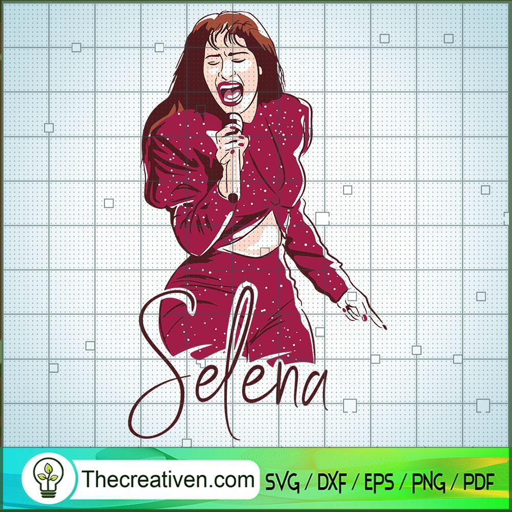 Selena Art SVG, Singer SVG, Sing Star SVG 1 Selena Art SVG, Singer SVG, Sing Star SVG