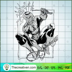 Spider-man Monogram SVG, Spider-man SVG, Avengers SVG