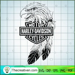 Harley-Davidson Logo Eagle Bird SVG Cut File for Cricut & Silhouette