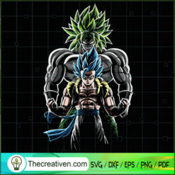 Double Goku Super Saiyan SVG, Goku SVG, Dragon Ball Z SVG