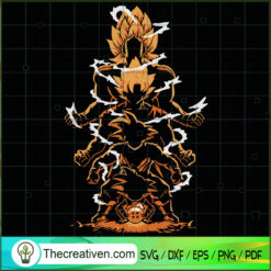 Goku Level Up SVG, Goku SVG, Dragon Ball Z SVG