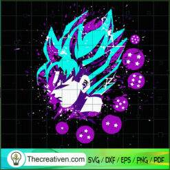 Goku Head And Dragon Ball SVG, Goku SVG, Dragon Ball Z SVG