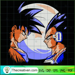 Goku vs Vegeta SVG, Goku SVG, Dragon Ball Z SVG