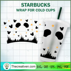 Black Boo Starbucks Cup SVG, Starbucks Cold Cup Full Wrap SVG