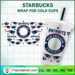 New England Patriots Starbuc SVG Cut File for Cricut