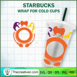 Hocus Pocus Simple Starbucks Cup SVG, Starbucks Cold Cup Full Wrap SVG
