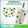 Avocado Starbucks Cup SVG, Starbucks Cold Cup Full Wrap SVG 3 58 copy 16