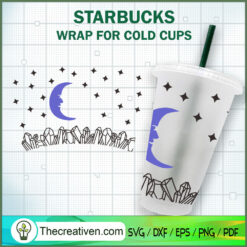 Crystal Starbucks Cup SVG, Starbucks Cold Cup Full Wrap SVG