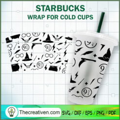 Magic Harry Potter Starbucks Cup SVG, Starbucks Cold Cup Full Wrap SVG
