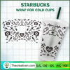 Nurse Accessory Starbucks Cup SVG, Starbucks Cold Cup Full Wrap SVG