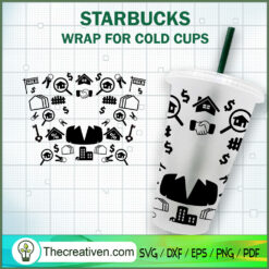 Realtor Starbucks Cup SVG, Starbucks Cold Cup Full Wrap SVG