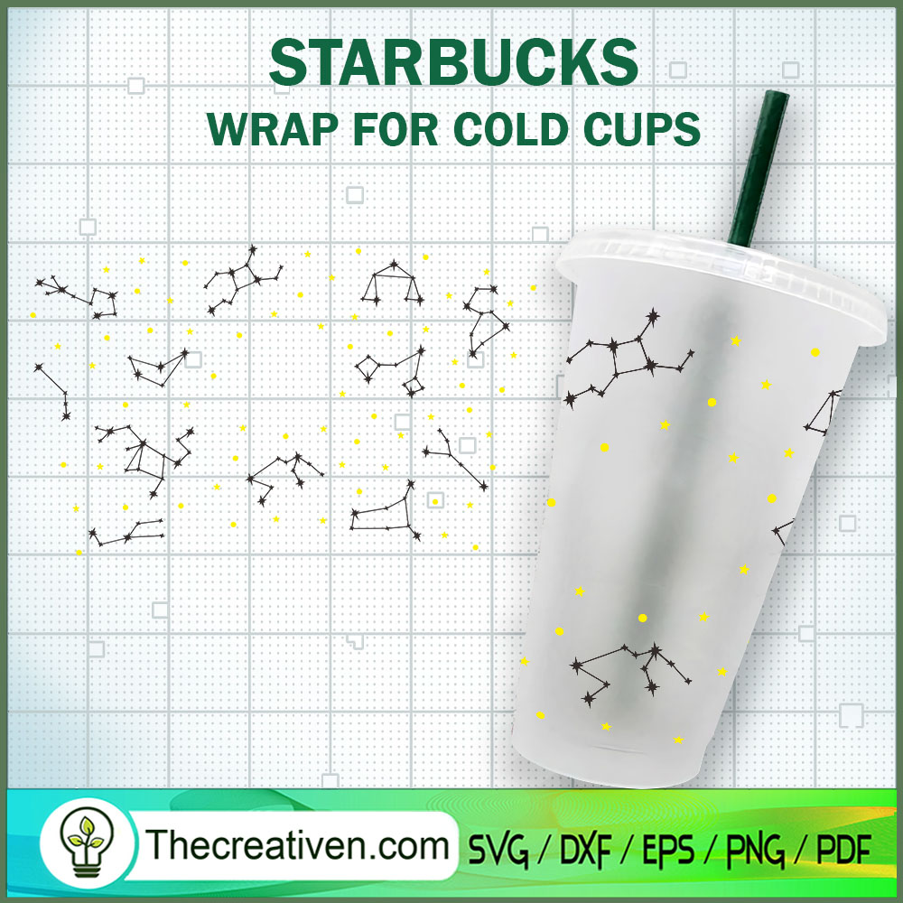 Zodiac Starbucks Cup SVG, Starbucks Cold Cup Full Wrap SVG 1 Zodiac Starbucks Cup SVG, Starbucks Cold Cup Full Wrap SVG