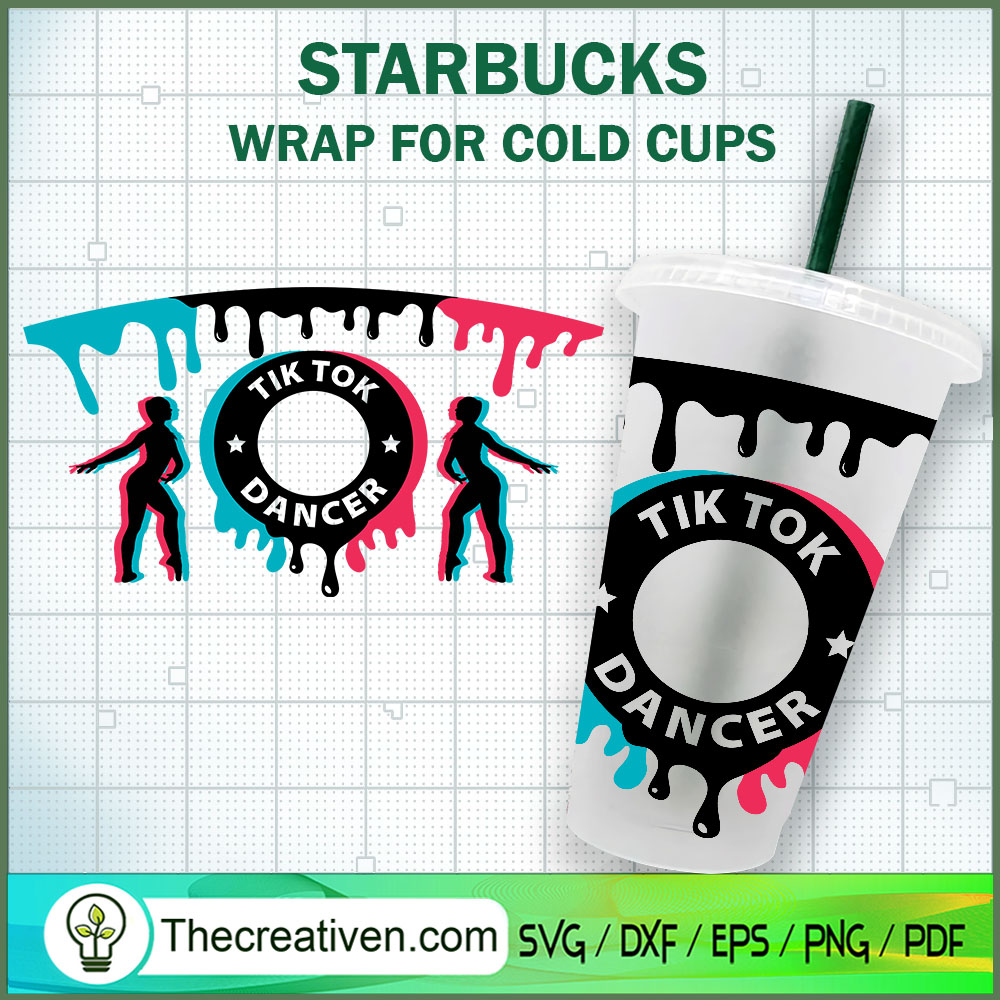 Tiktok Dancer Starbucks Cup SVG, Starbucks Cold Cup Full Wrap SVG 1 Tiktok Dancer Starbucks Cup SVG, Starbucks Cold Cup Full Wrap SVG