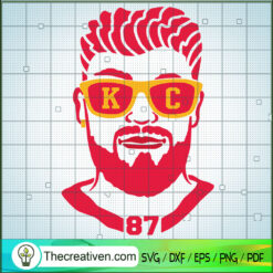 Travis Kelce SVG, Travis Kelce Number 87 SVG, Kansas City Player SVG