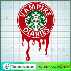 Vampire Diaries Starbucks SVG, Starbucks SVG, Starbucks Halloween SVG