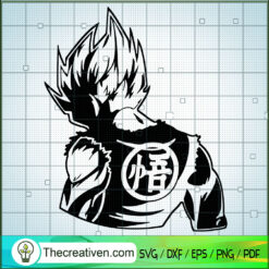 Behind Vegeta Dragon Ball SVG, Dragon Ball Z SVG, Goku SVG