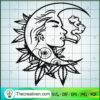 Moon Girl Smoke Weed SVG, Moon Cannabis SVG, Marijuana SVG 3 78 copy 8