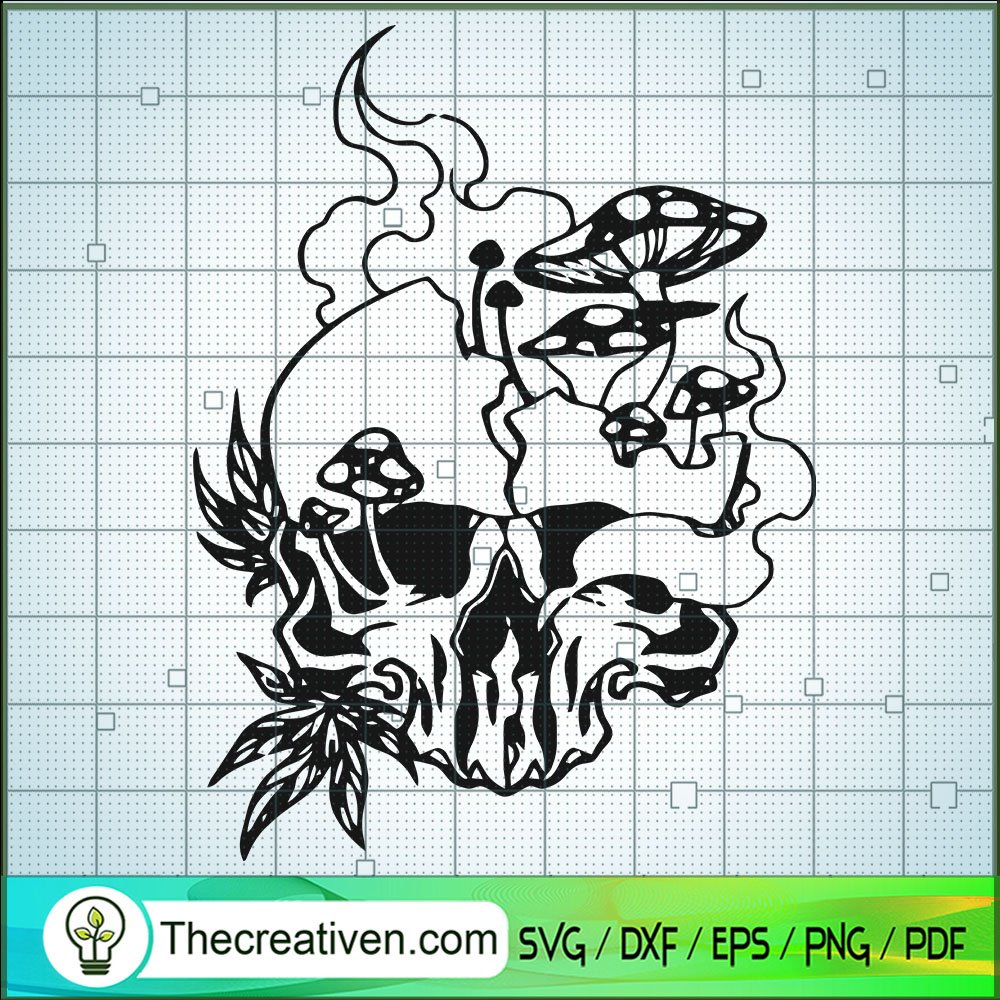 Horror Skull SVG, Skull Cannabis SVG, Halloween Cannabis SVG 1 Horror Skull SVG, Skull Cannabis SVG, Halloween Cannabis SVG