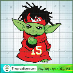 Yoda Kansas City Chiefs SVG, Baby Yoda SVG, Yoda NFL SVG