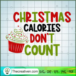 Christmas Calories Don't Count SVG Cut File for Cricut & Silhouette