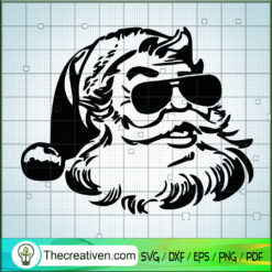 Santa Claus Sunglasses SVG, Christmas SVG, Merry Xmas SVG