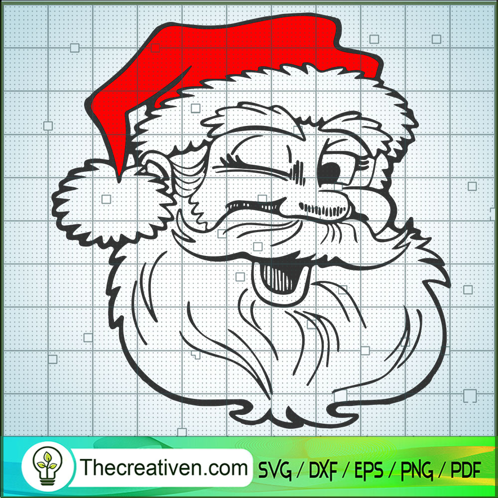 Santa Claus Blink SVG, Christmas SVG, Merry Xmas SVG 1 Santa Claus Blink SVG, Christmas SVG, Merry Xmas SVG
