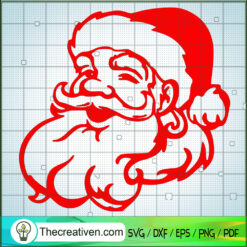 Red Santa Claus SVG, Christmas SVG, Merry Xmas SVG