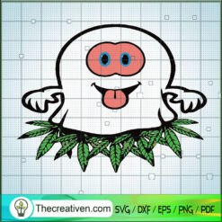 Ghost Cannabis SVG, Marijuana Ghost SVG, Boo Boo Halloween SVG