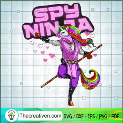 Spy Ninja SVG, Unicorn SVG, Ninja Unicorn SVG