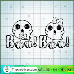 Boo Boo Halloween SVG, Halloween Ghost SVG, Pumpkin Halloween SVG
