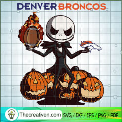 Jack Denver Broncos SVG, Jack Sports Pumpkin SVG, Jack Halloween SVG