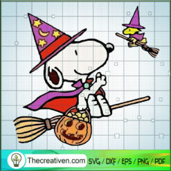Snoopy Broomstick SVG, Snoopy SVG, Halloween SVG