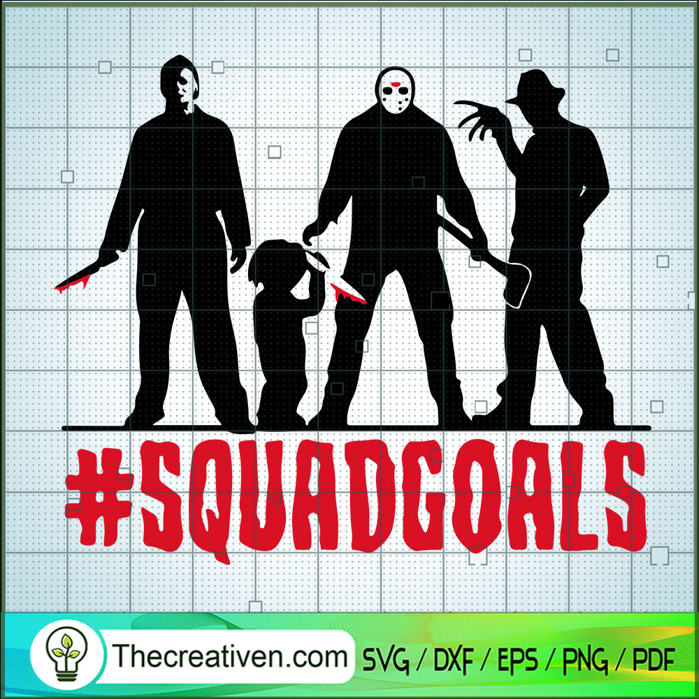 Squadgoals Halloween SVG, Horror Characters SVG, Horror Halloween SVG 1 Squadgoals Halloween SVG, Horror Characters SVG, Horror Halloween SVG