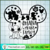 Ohana Means Family SVG, Stitch Disney SVG, Disney Mickey Head SVG