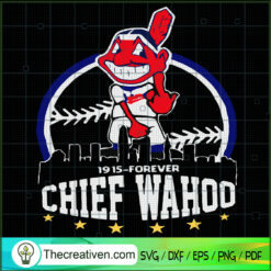 1915 Forever Chief Wahoo SVG, Indians Wahoo SVG, Vintage Wahoo SVG